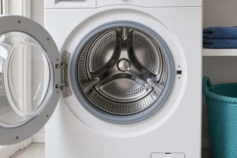 Lege wasmachinetrommel voor een kalibratie