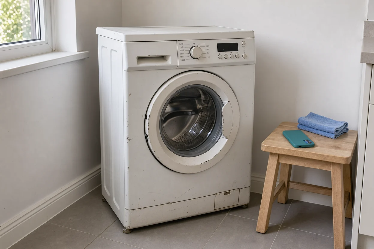 Gebruikte wasmachine klaar voor beoordeling
