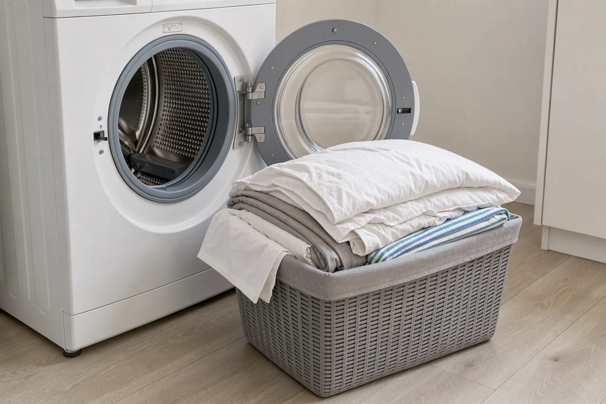 Grote hoeveelheid was naast een wasmachine