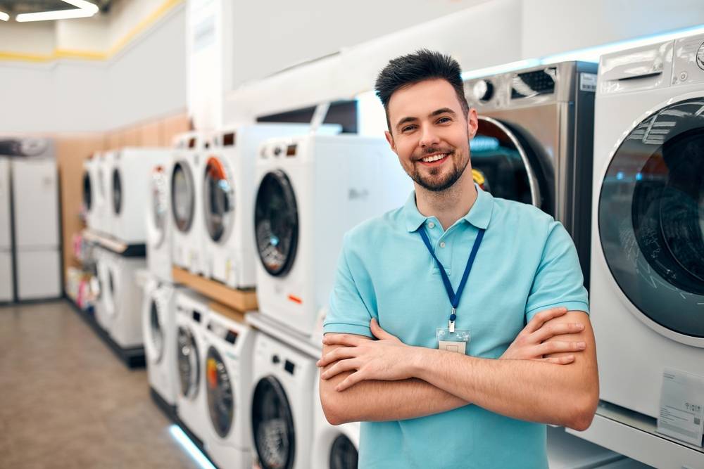 Buying a dryer sales assistants
