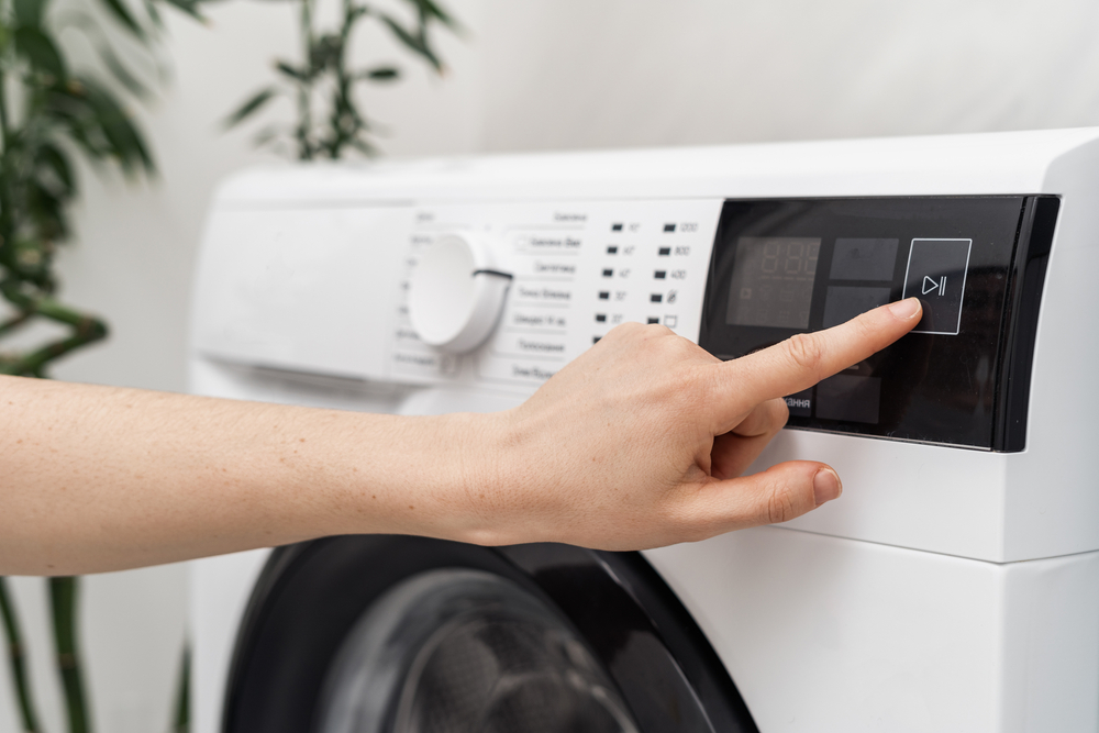 Energy efficient washer dryer combo control panel