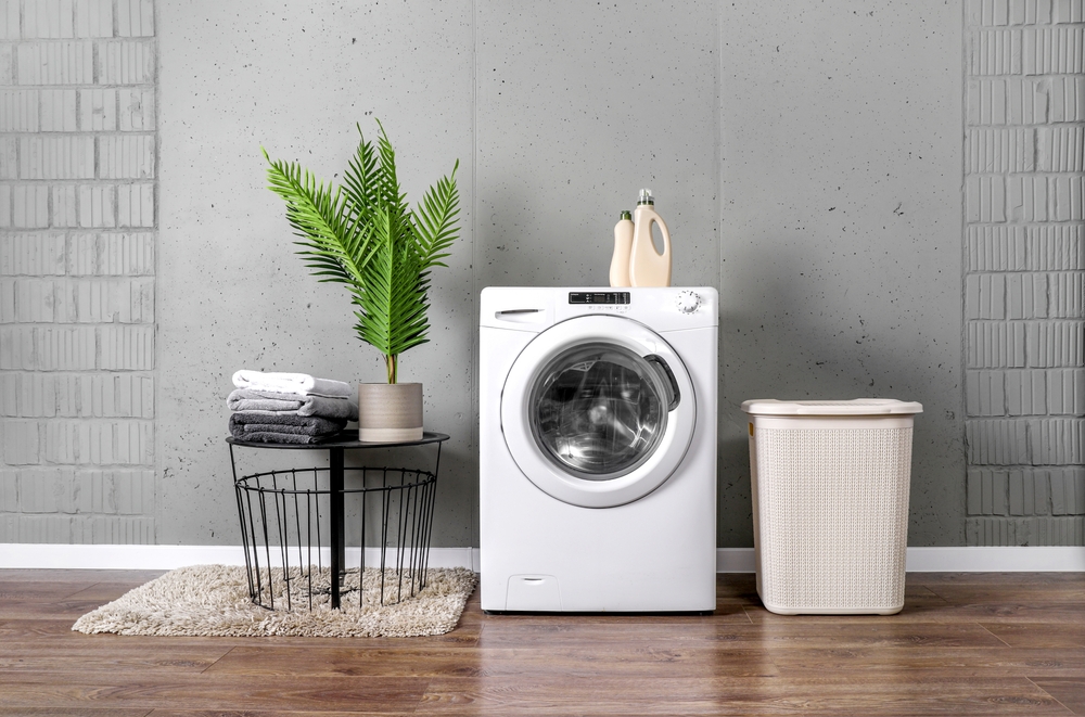 LG washing machine washing machine in the modern room