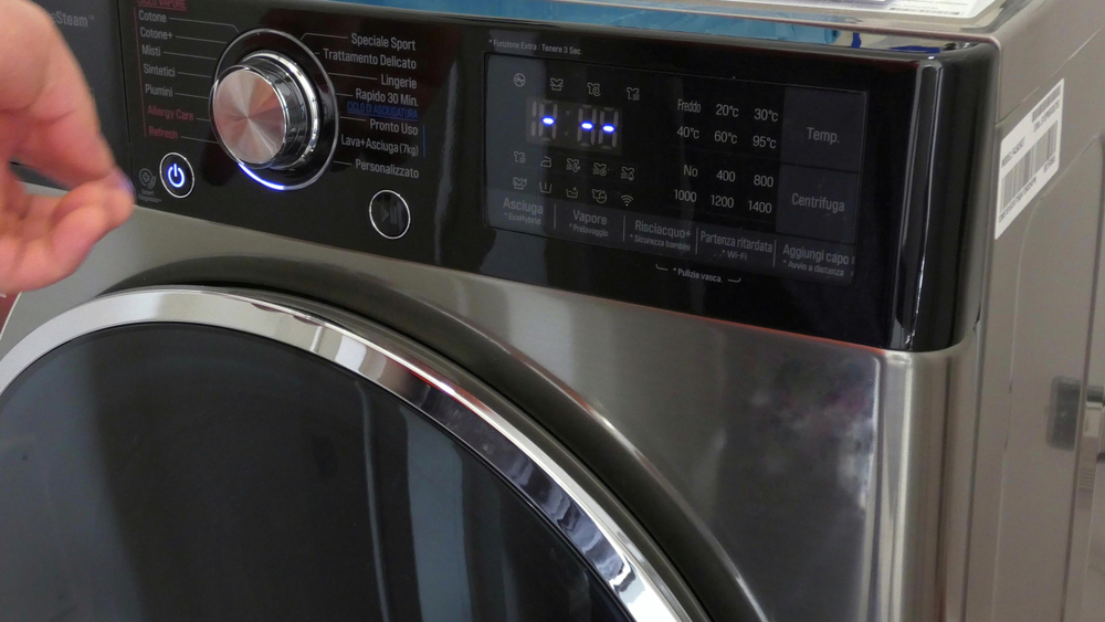 Washing machine 1400 rpm control panel