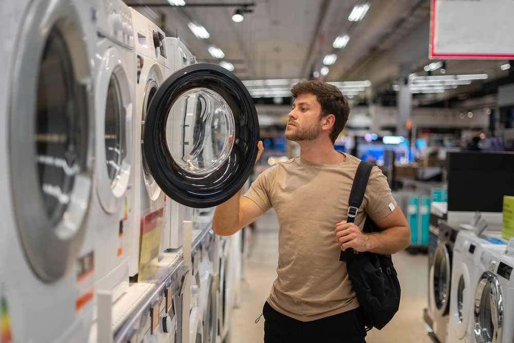 What is a heat pump dryer and how does it work man in the store